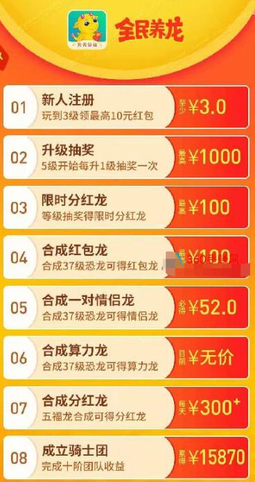 全民养龙推广收益 全民养龙推广收益