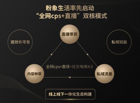 粉象生活 “全网CPS+直播”开启社交电商4.0