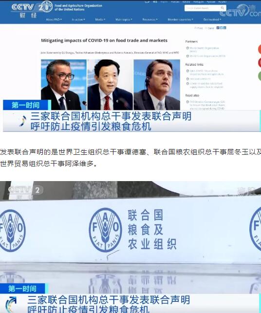 疫情或引爆“粮食危机”？三大国际组织联合声明呼吁各国采取措施