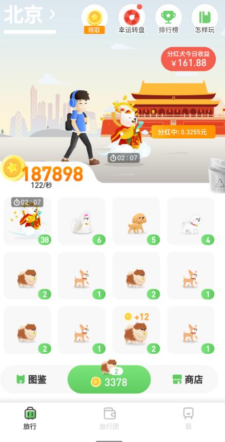 旅行世界限时分红犬