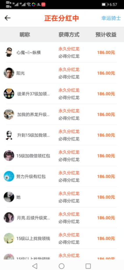 分红龙收益 分红龙收益