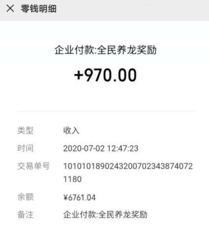 全民养龙收款图 全民养龙收款图