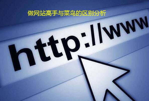 做网站高手与菜鸟的区别分析