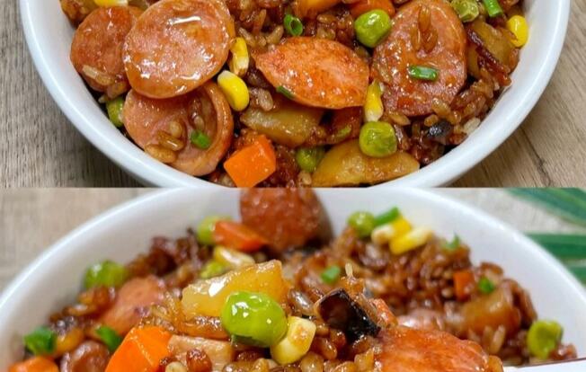 懒人版香肠土豆焖饭,做法超级简单 懒人版香肠土豆焖饭,做法超级简单