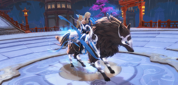 《剑侠世界》手游冥火苍狼特效一览