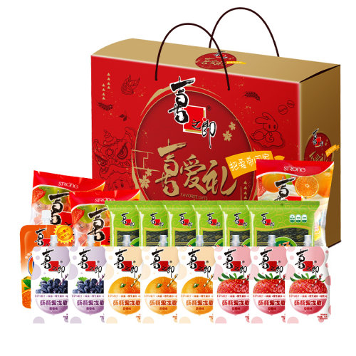 美好时光 喜之郎 喜爱礼零食大礼包5袋1857g